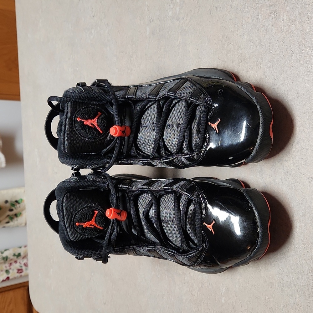 NIKE Air Jordan 6 Rings Black Infrared 322992-066